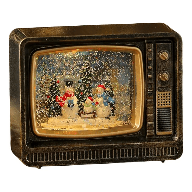 Lampara De Navidad Forma De Tv Farola Navideña Para El Arbol