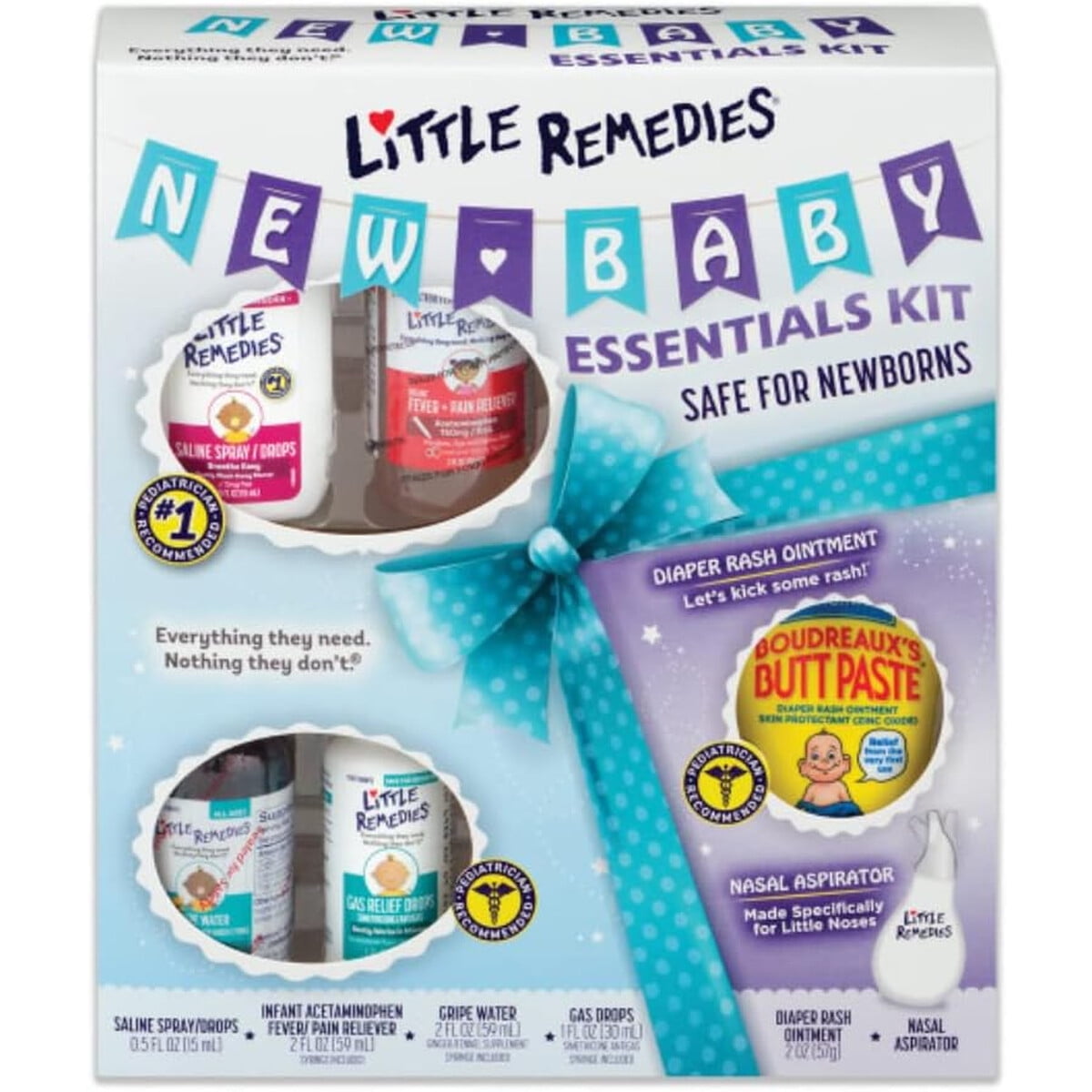 Kit Esenciales Bebé Little Remedies 6 Piezas Alivio Recién Nacido