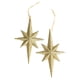 thumbnail image 2 of 2 Colgantes De Estrellas Con Purpurina Navideña Delicados Para Festivales De Chimenea Dorados, 2 of 2