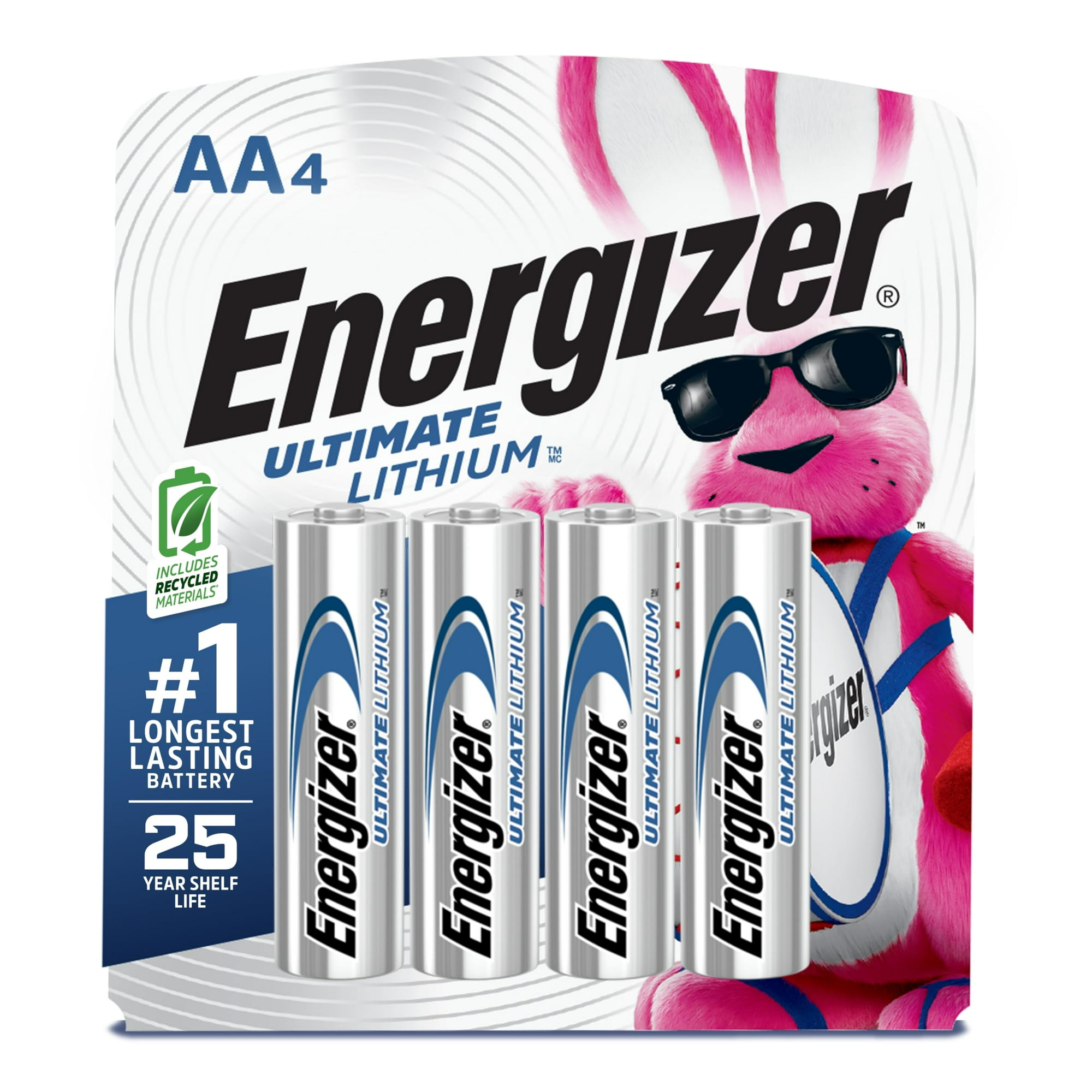 Pilas Aa De Litio Energizer Ultimate (paquete De 4), Pilas Doble A De Litio De 1,5 V