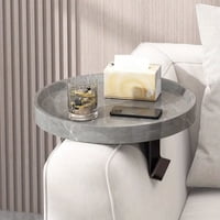 Santú Home & Deco - Mesa Para Sofá Gris Redonda
