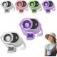 thumbnail image 1 of Ventilador clip coche aire acondicionado USB recargable LED 360° rotación coche oficina camping, 1 of 8