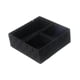 thumbnail image 3 of Paquete de 4 Cajas de Almacenamiento Tejidas, Contenedores Cúbicos, Organizador Multiusos, Divisor de Cajones, Organizador de Baño para Despensa Y Enc Negro, 3 of 5