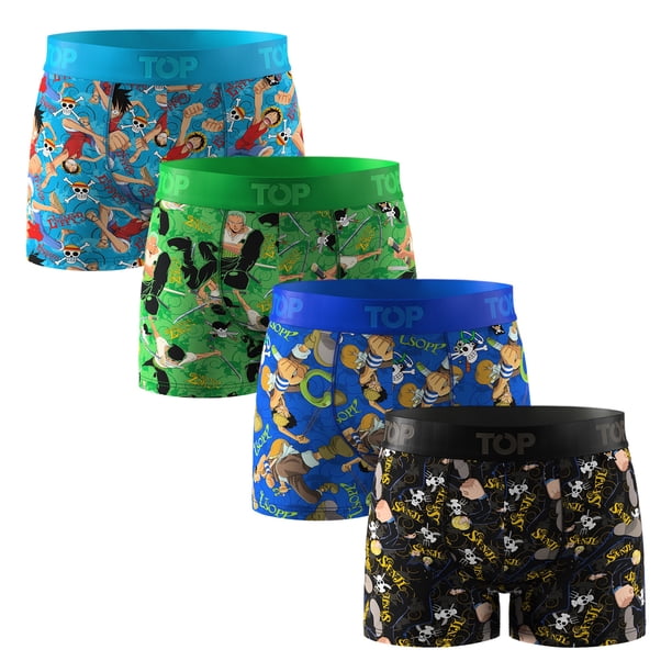 Bóxer Medio Niño Algodón Pack 4 One Piece C1