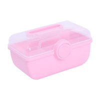 Bothyi - Accesorios Para El Cabello Caja De Almacenamiento Portátil Lindo Para Lazos Para El Cabello Diadema Scrunchies Rosa