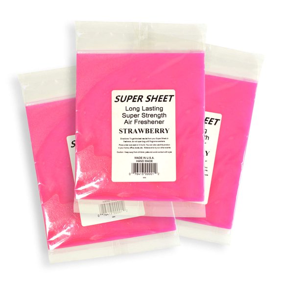 Ambientador para Auto Jenray Super Sheet 3 Unidades Fresa