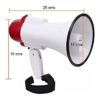 Mlab - Megafono 15W Con Grabacion-Blanco