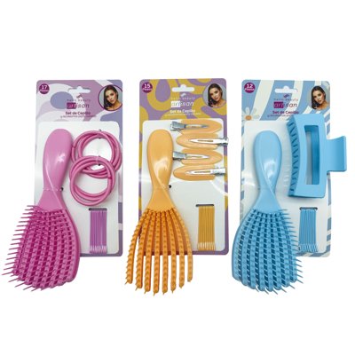 Set De Cepillo Con Accesorios Para Cabello, Producto Surtido 1 Un Hello Beauty