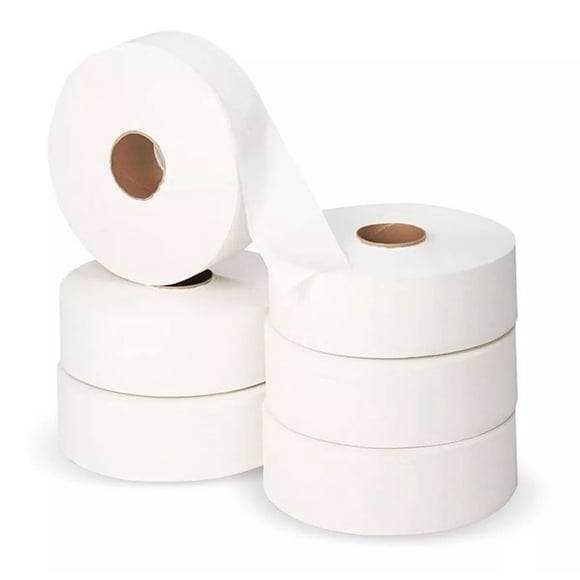 Papel Higiénico Industrial Baño Doble Hoja 12 Rollos De 300m