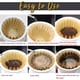 thumbnail image 4 of Filtro de café, filtro de canasta biodegradable marrón natural, uso en oficina en casa, flor de filtro de café, 4 of 7