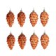 thumbnail image 5 of 8 Piezas De Decoraciones Colgantes De Cono De Pino Navide?o Para Corona, Etiqueta De Regalo, Bronce Para Exteriores, 5 of 5