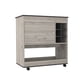 thumbnail image 2 of Mueble Bar Bajo Bi-Color 95x90x47 Cm Ceniza Y Wengue Con Ruedas, 2 of 3