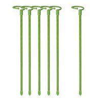 Magideal - 6 Uds 30Cm Soporte De Flores Estaca Soporte De Jaula De Flores Enrejado De Flores Soporte De Aros Enrejado En Maceta Para Patio Al Aire Libre Balcón