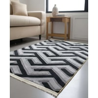 Feiya - Alfombra Texturizada Diseño Jacquard Antideslizante 200X240 Cmc A03