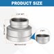 thumbnail image 2 of Acoplamiento reductor Uxcell 2" x 1-1/4" NPT rosca hembra 304 acero inoxidable adaptador de tubería para agua, aceite, gas, 2 of 6