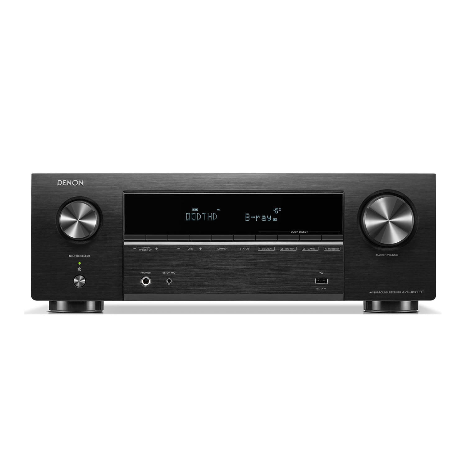 Receiver Av 5.2 Ch 8k Denon Avr-x580bt