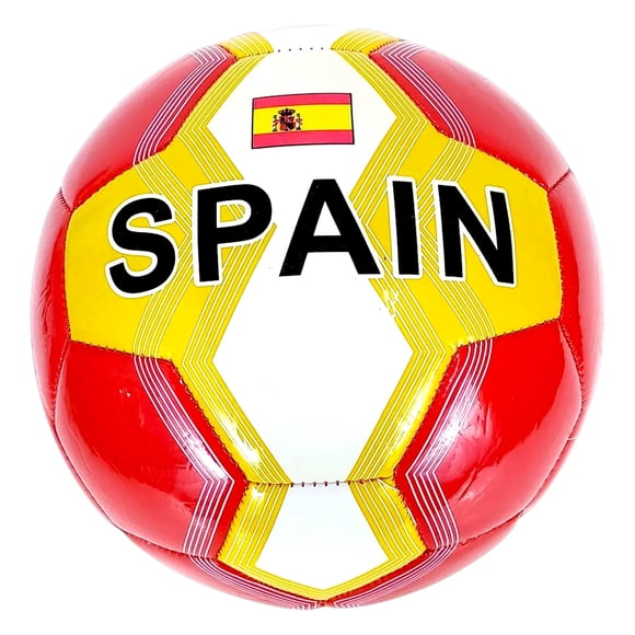 Pelota de Fútbol PWRFitness España 20 cm Rojo Amarillo Blanco