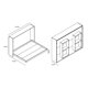thumbnail image 3 of Cama Plegable Hor 2 Plazas Manhattan Base Normal, 3 of 4