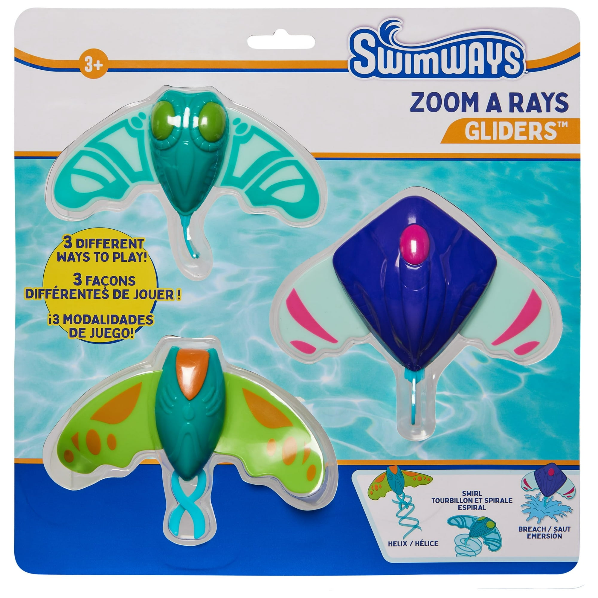 Water Toys Swimways Zoom-a-rays Para Niños, Entrenamiento De Natación En Piscina