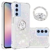 Foxdock Funda Glitter Líquida Para Samsung Galaxy A26 5G Con Anillo Brillante, Tpu Antichoques Y Esquinas Reforzadas, Soporte