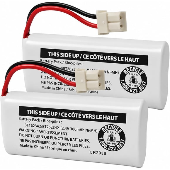 Batería Cerepros BT162342 BT262342 2.4V 300mAh Pack 2 VTech