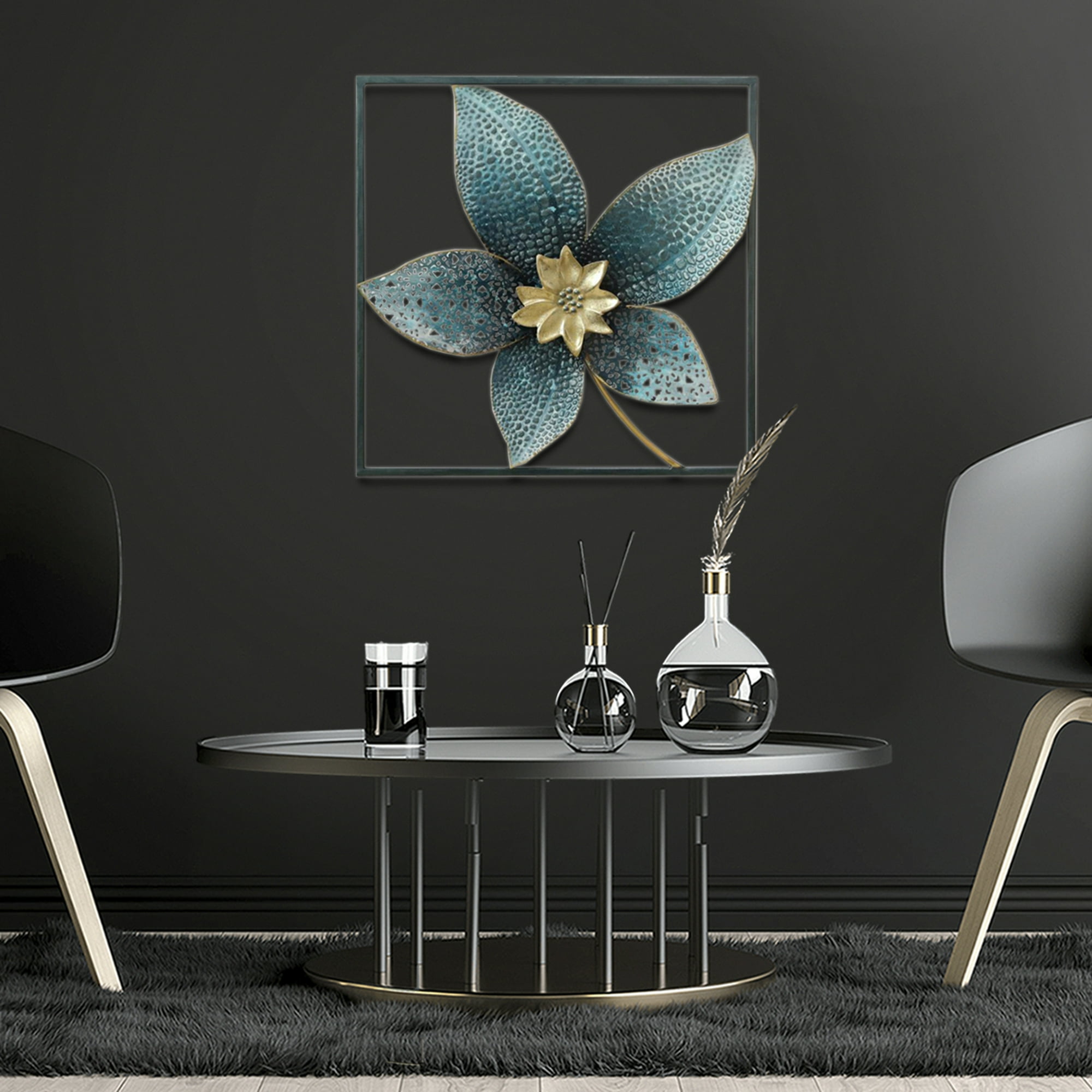 Mallorca - Placa Mural Marco Decorativa Poinsetia