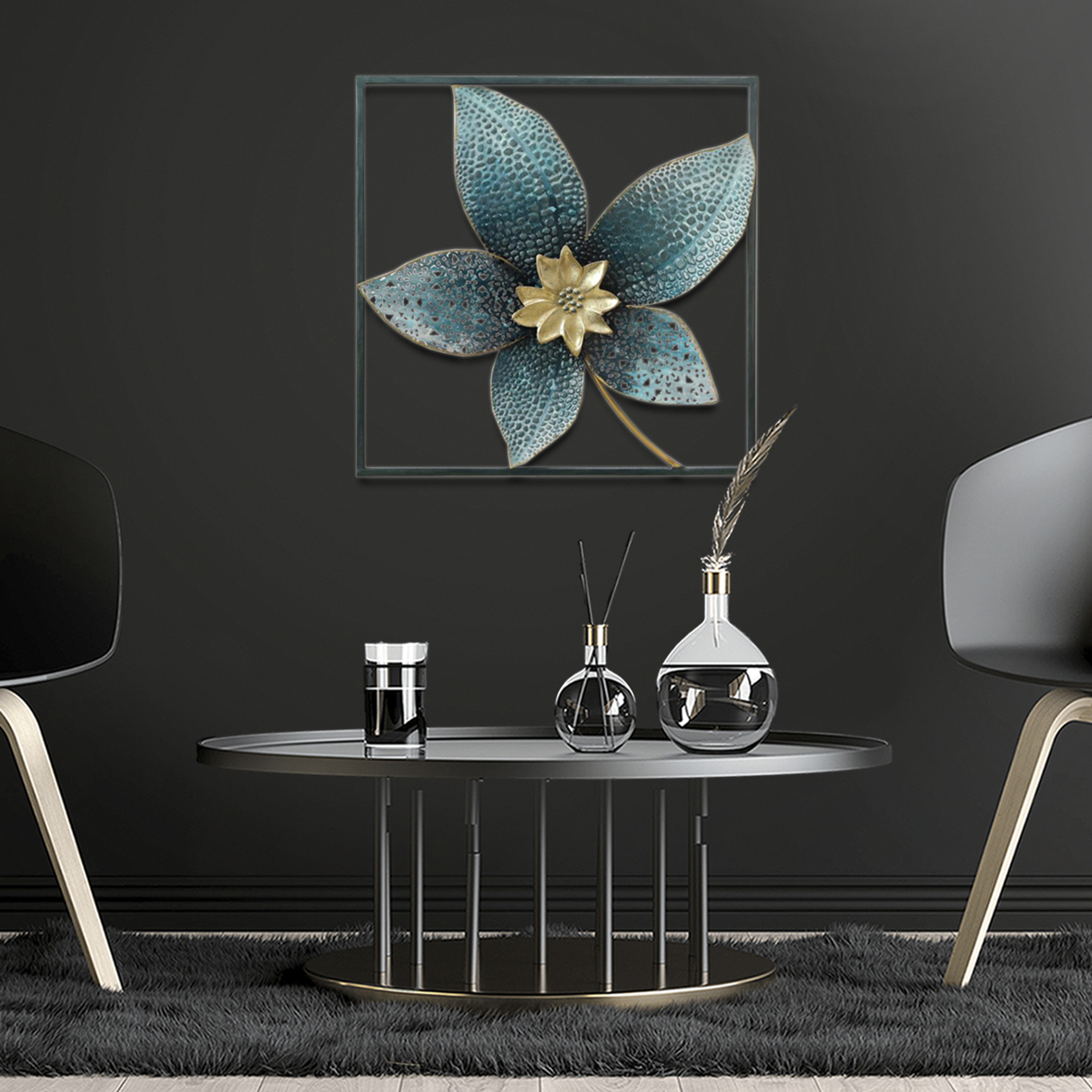 Mallorca - Placa Mural Marco Decorativa Poinsetia