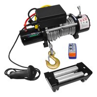 Gustark - Winche Eléctrico 12000 Lb 12V Cable Acero 27M + Control