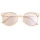 thumbnail image 1 of Gafas de sol BERTHA BRSBR040PK con forma de ojo de gato con montura metálica polarizadas, 1 of 3
