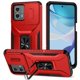 thumbnail image 1 of Funda Armada para Motorola Moto G 2023 4G con Tapa Deslizante y Soporte Magnético Giratorio Rojo, 1 of 5