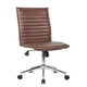 thumbnail image 1 of Silla de oficina Boss Office Products moderna de vinilo café, 1 of 9