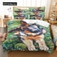 thumbnail image 1 of v578 Bed Sheets Print Animal Series Bedding Sets Full Single Adults Kids Duvet Cover Pillowcases Home Textile Bedclothes Wolf,Elephant Dog d 3-Piece Bedding Set (1 Duvet Cover + 2 Pillow Shams) Bed Sh, 1 of 5