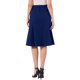 thumbnail image 3 of INSPIRE CHIC Faldas midi para mujer con cintura alta elástica para el verano, falda de línea A fluida y moderna, talla S, azul oscuro, 3 of 6