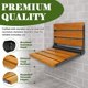 thumbnail image 4 of Asiento de Ducha Plegable Koretech de Teca 33x43x25 cm Soporta 204 kg, 4 of 6