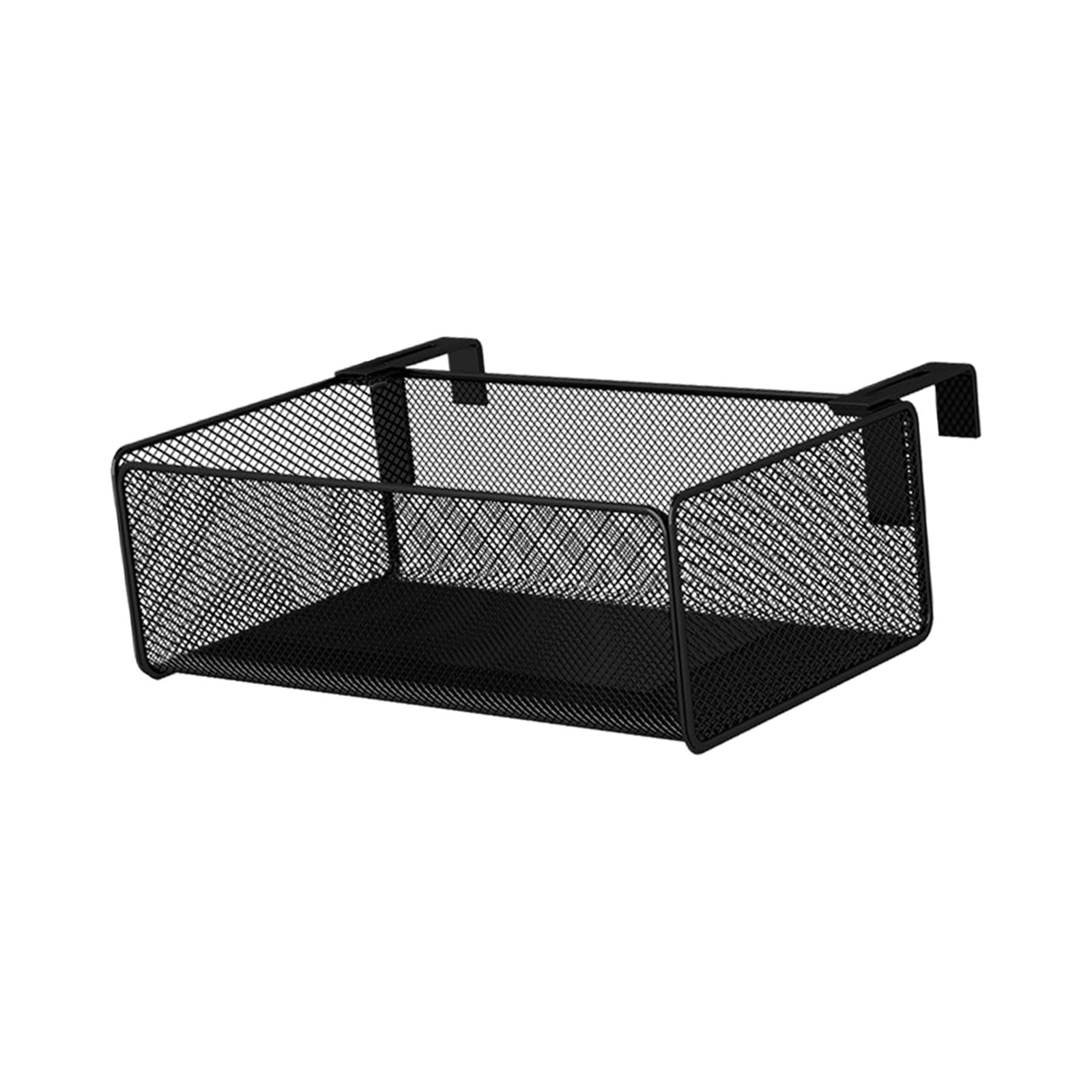 Bothyi - Organizador Colgante Para Escritorio De Oficina, Estante Para Mesita De Noche Con Ganchos Escalables Para Barandilla De Cama, Color Negro