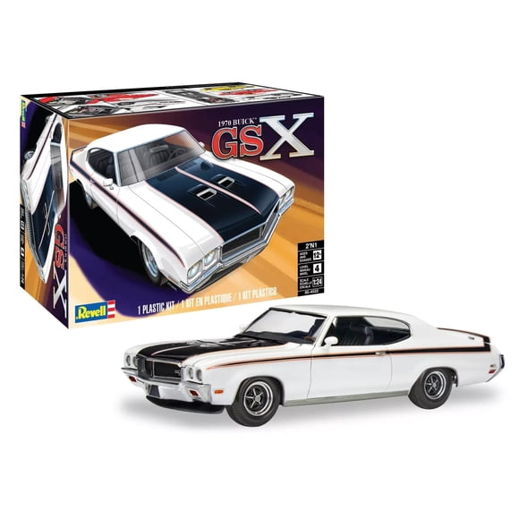 Kit de modelo de auto Revell Buick GSX 1970 2 en 1 a escala 1:24, 106 piezas