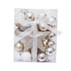 thumbnail image 1 of Adornos De Bolas De Navidad Estrella Decorativa En La Parte Superior Del árbol Para Vacaciones De Navidad Oro Blanco, 1 of 3