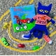 thumbnail image 2 of Juguete de peluche MerryMakers Pete The Cat Pizza Party, 2 of 2