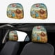 thumbnail image 1 of El Mago de Oz Funda Protectora Universal para Reposacabezas de Coche, Funda Elástica para Reposacabezas de Asiento de Auto, Funda de Tela Antipolvo, Accesorios de Interior 2 Piezas, 1 of 6