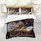 thumbnail image 5 of Bob Ross: El Placer de Pintar Conjunto de sábanas temático, trío de piezas, cómodo y amigable con la piel, diseño único, regalo de decoración para el hogar para familiares, amigos y fans,173X218cm, 5 of 6