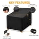 thumbnail image 3 of Funda para silla de exterior WLEAFJ, impermeable, negra, paquete de 2 unidades, 30 x 37 x 31 cm, 3 of 7