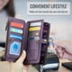 thumbnail image 5 of Cuero CaseMe para Samsung Galaxy A37 5G Funda Tipo Billetera [Bloqueo RFID] con Soporte para 10 Tarjetas, Cierre de Zíper y Ranura para Billetes, Correa Magnética de Hombro y Muñeca de Cuero PU, 5 of 10