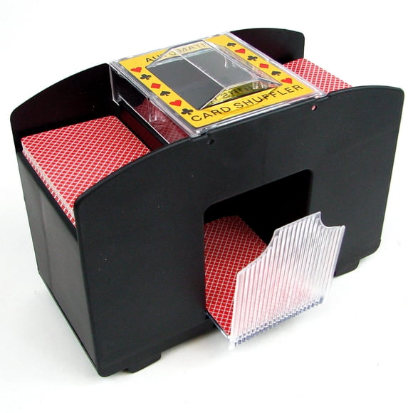 Barajador automático de cartas Trademark Poker de 4 mazos, funciona con pilas