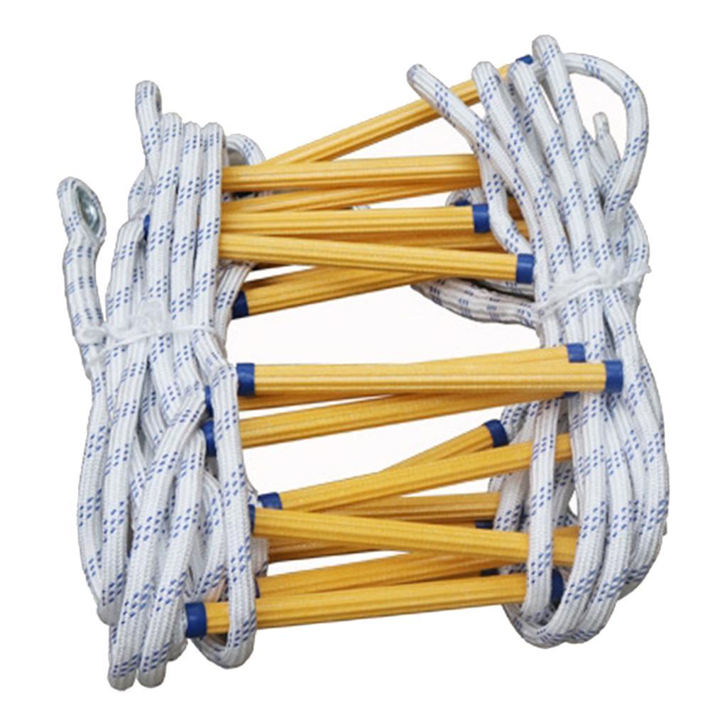 Ioensy - Escalera De Escape Escalera De Cuerda Ligera Para Trabajos De Escalada Edificio Residencial Longitud 8M