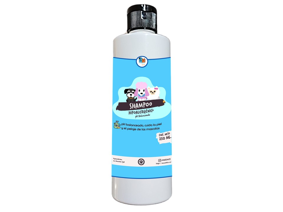 Mascokits - Shampoo Para Perros Y Mascotas 250 Ml Natural Hipoalergénico