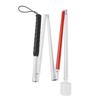 Magideal - Persiana Plegable De 5 Secciones, Bastón De Movilidad Ligero, Aleación De Aluminio Para Ancianos, Muleta Para Discapacitados Visuales, De , Sin Luz