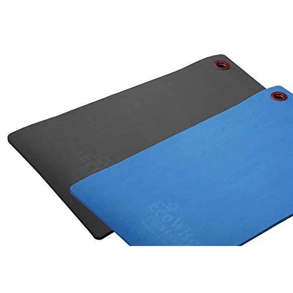 Alfombrilla de entrenamiento Eco Wise Fitness, 48 x 20 pulgadas, negra, 1,3 cm de grosor