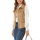thumbnail image 5 of Chaleco de Utilidad de Imitación de Gamuza para Mujer de INSPIRE CHIC Sin Mangas con Botones, Bolsillos y Cuello Vuelto Caqui L, 5 of 7