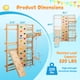 thumbnail image 2 of All-in-One 10-in-1 Indoor Climbing Set - Featuring a Rock Climbing Wall, Wooden Swings, Gymnastic Rings, Rope Ladders, and Stretching Equipment for a Home Fitness Playground, 2 of 3