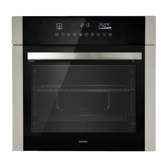 Horno Eléctrico Empotrable Inox Touch Triple Vidrio 10f 59l